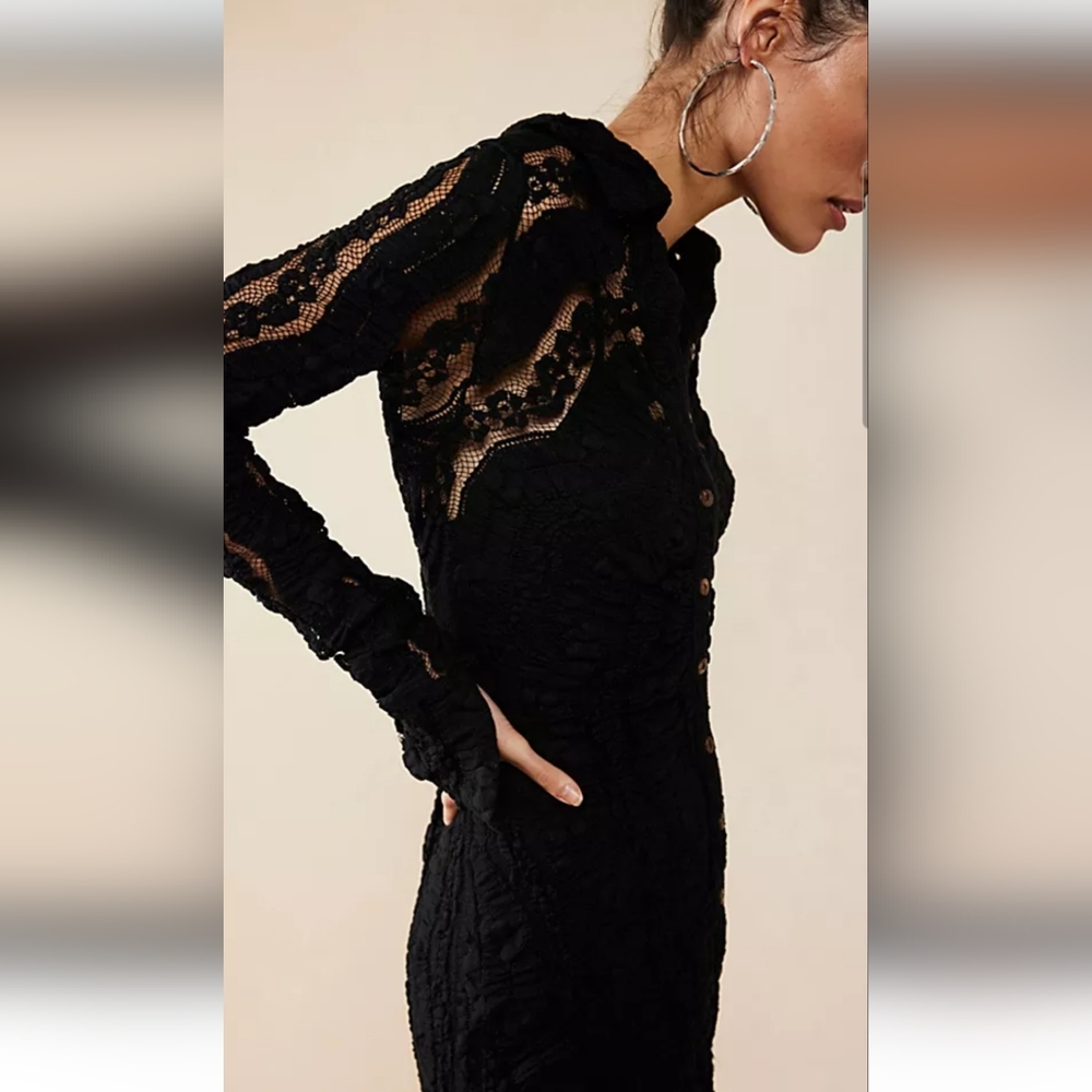 Free People Shayla Lace Mini Dress